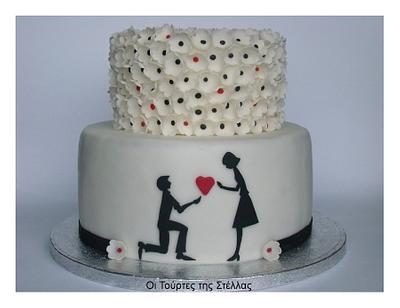 Engagement cake - Cake by Stella Markopoulou