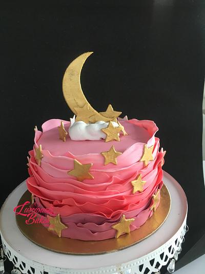Moon & stars  - Cake by Luscious Bakes by Rashmi 
