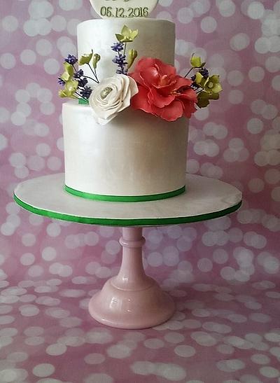 Summer Blossoms  - Cake by Bespoke Cakes