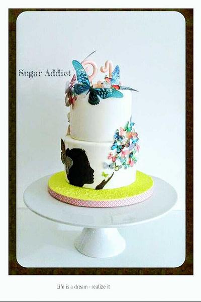 Butterflies - Cake by Sugar Addict by Alexandra Alifakioti