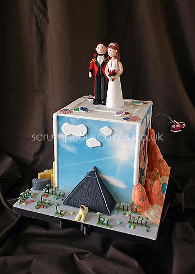 Scenes of Vegas Wedding Cake - Cake by Scrumptious Cakes