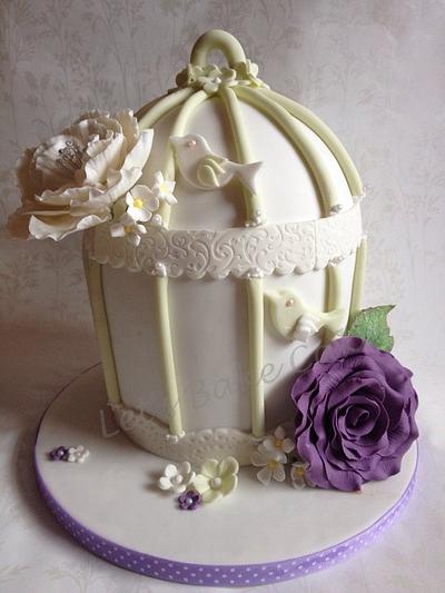 Birdcage and roses - Cake by Isabelle