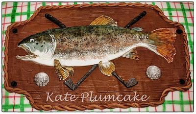 Cake with fish - Cake by Kate Plumcake