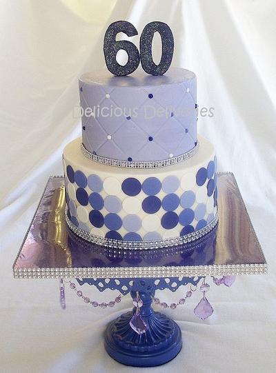 Shades of Purple Polka Dots - Cake by DeliciousDeliveries