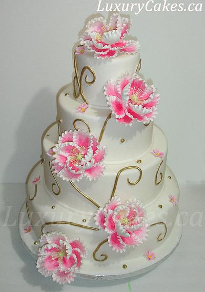 Peony wedding cake - Cake by Sobi Thiru