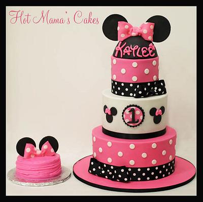 Kaylee's Minnie Mouse Cake - Cake by Hot Mama's Cakes