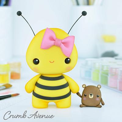 Bee Cake Topper :) - Cake by Crumb Avenue