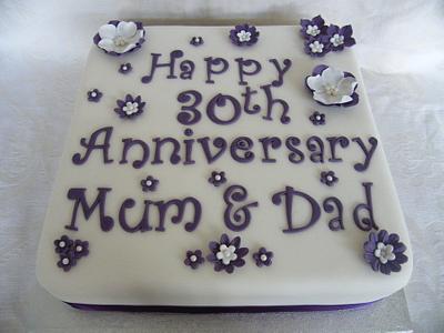 Anniversary cake  - Cake by berrynicecakes