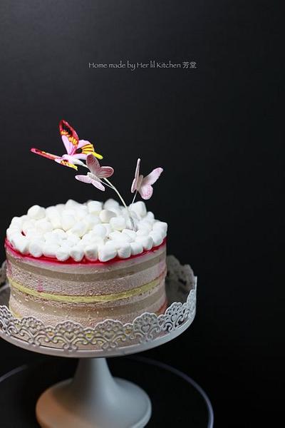 Rose lychee cake - Cake by Her lil kitchen