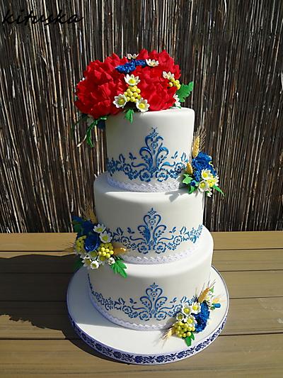 folklor wedding cake - Cake by Katarína Mravcová
