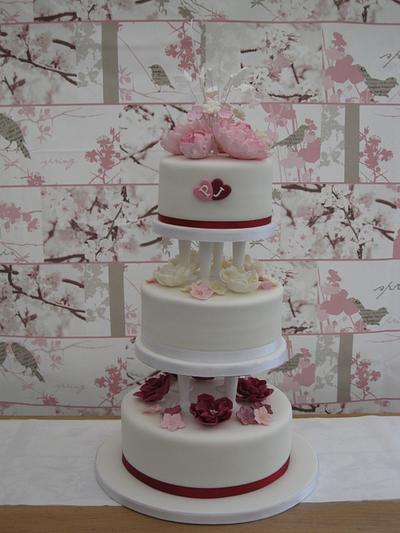 My First 3-Tier Wedding Cake - Cake by Combe Cakes