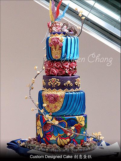 Masquerade Wedding Cake - Cake by Helen Chang