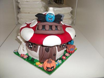 Smurfs Halloween - Cake by Gulodoces