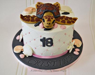 Sea Turtle cake - Cake by nectarcupcakes