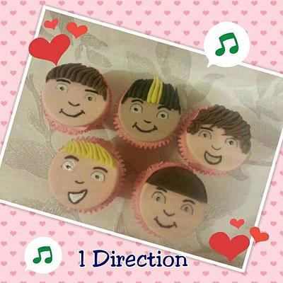 1 Direction Cupcakes!! - Cake by Abbi's Cupcakes