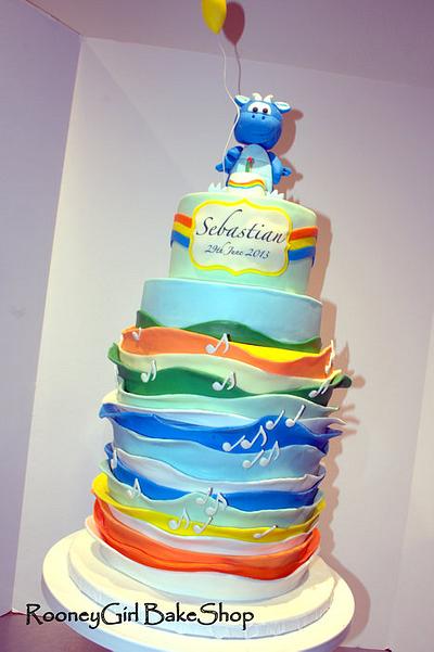 Baby Dragon's 1st Birthday - Cake by Maria @ RooneyGirl BakeShop