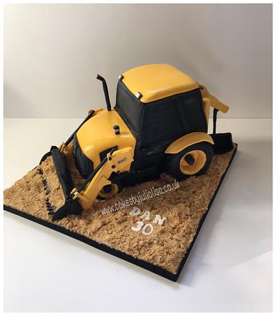 JCB Digger - Cake by Cakes by Julia Lisa