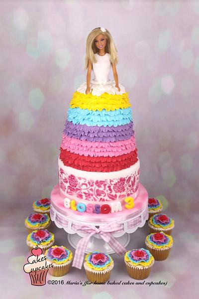 Rainbow Barbie cake - Cake by Maria's