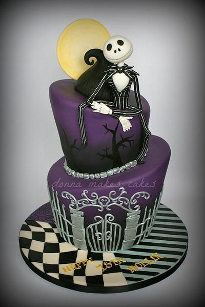 Nightmare Before Christmas Topsy Turvy Cake - Cake by Donna Marsden