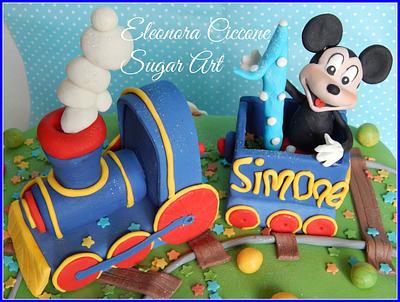 mickey mouse train - Cake by Eleonora Ciccone