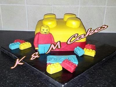 Lego Man  - Cake by K&M Cakes