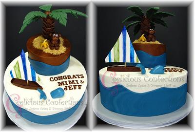 Whales and Monkey - Cake by Geelicious Confections