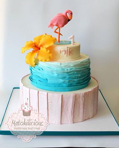 Flamingo Cake - Cake by Matokilicious
