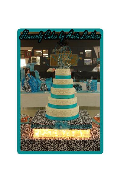 Turquoise cake - Cake by Anita