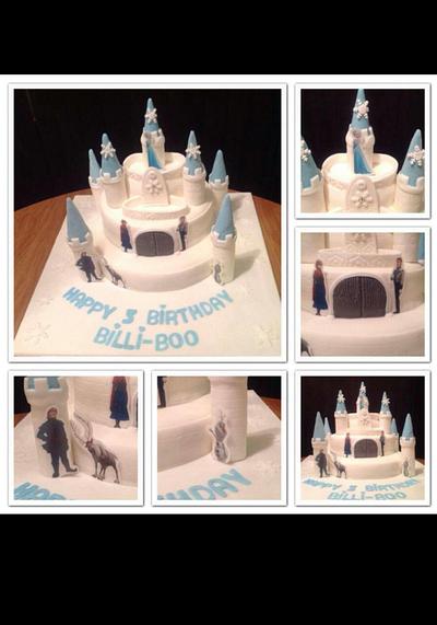 Disney Frozen Castle Cake - Cake by Sarah's Crafty Cakes