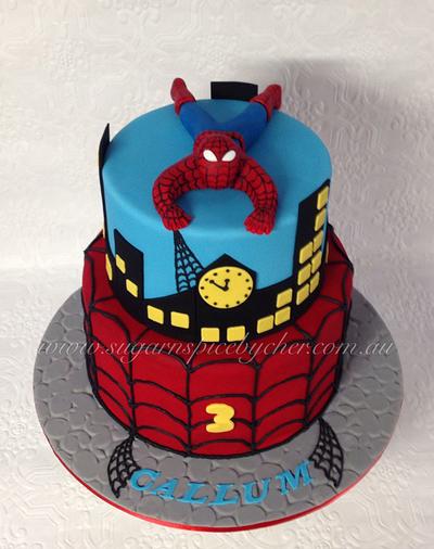 Spider-man Themed Cake - Cake by Sugar n Spice by Cher