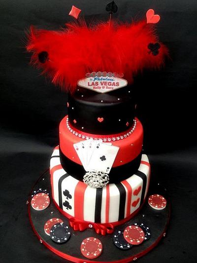 Las Vegas Wedding Cake - Cake by Chocomoo