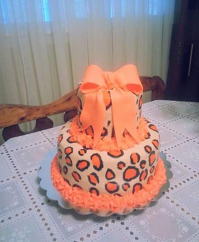 cheetah - Cake by JennifersSweetTreats