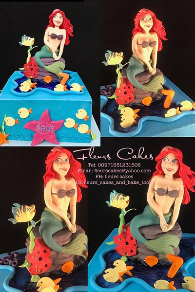 Little mermaid theme - Cake by Bennett Flor Perez