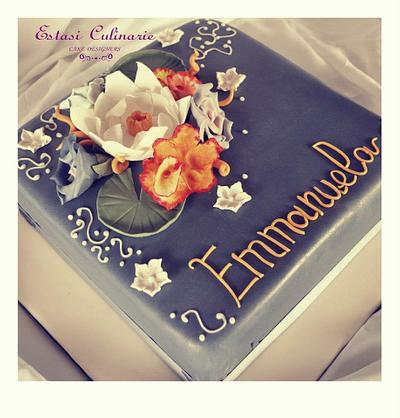 Lotus and orchids - Cake by Estasi Culinarie