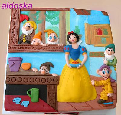 Snow White and the Seven Dwarfs - Cake by Alena