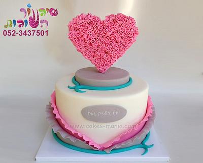 heart cake by cakes-mania - Cake by sharon tzairi - cakes-mania