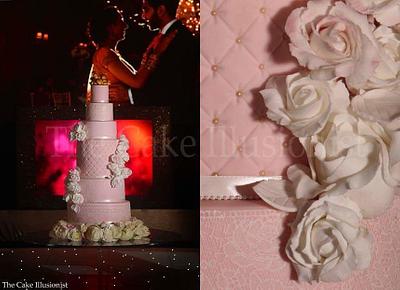 Pink wedding cake  - Cake by Hannah