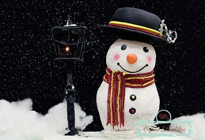 Snowman in Christmas - Cake by Shikha