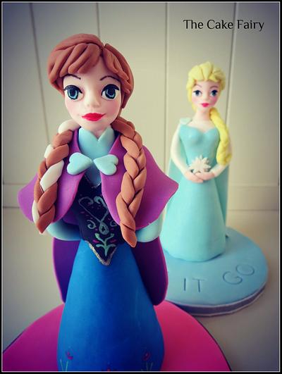 Anna and Elsa toppers- lots of pictures - Cake by Renee Daly