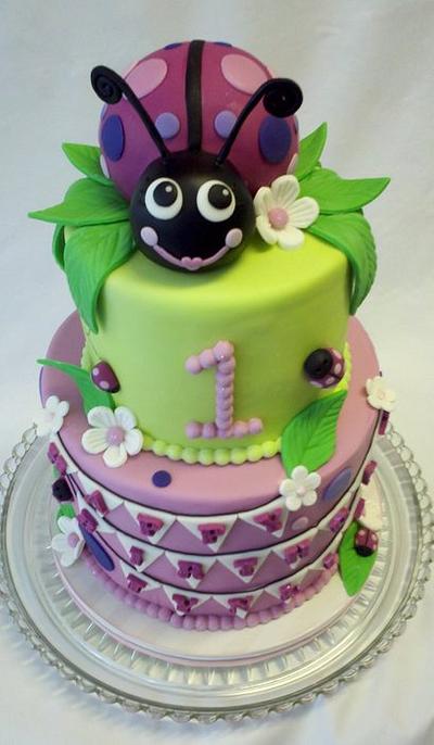 First Birthday Ladybug - Cake by Terri Coleman