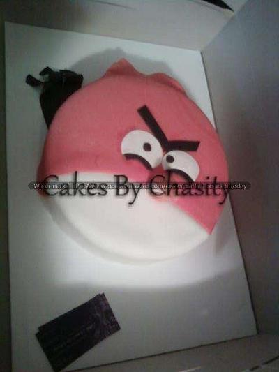angry bird  - Cake by chasity hurley 