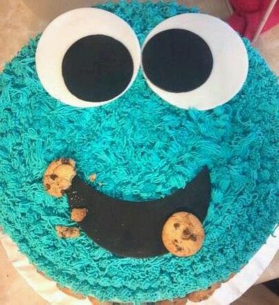 Cookie monster - Cake by GABRIELA AGUILAR