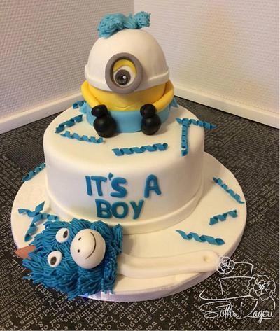 Minion baby shower - Cake by Sofie