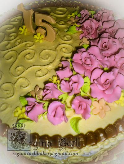 Quince roses for a Quinceañera! - Cake by Regina Coeli Baker
