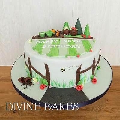 Garden Birthday Cake - Cake by Divine Bakes