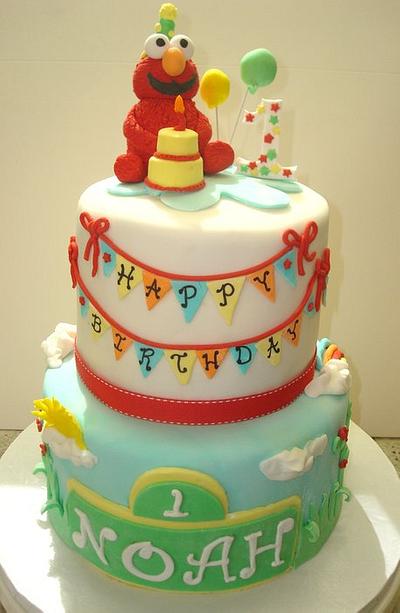 Elmo First Birthday - Cake by Sugar Plum Cake Co.