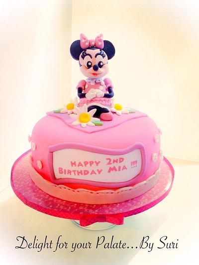 Minnie Mouse Cake  - Cake by Delight for your Palate by Suri