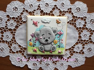 Teady Bear Royal Iced Cookie - Cake by La Shay by Ferda Ozcan