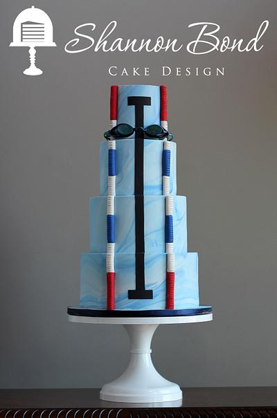 Swim Cake - Cake by Shannon Bond Cake Design