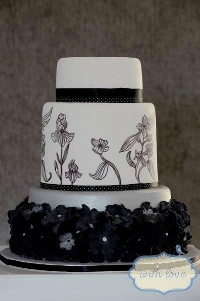 Black and White - Cake by WithLoveBaking